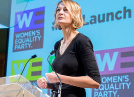 WE-Kandidatin Sophie Walker im Wahlkampf Foto: Women's Equality Party