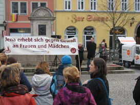 One-Billion-Rising-Aktion in Jena (Bild: ASF Jena/ SHK)